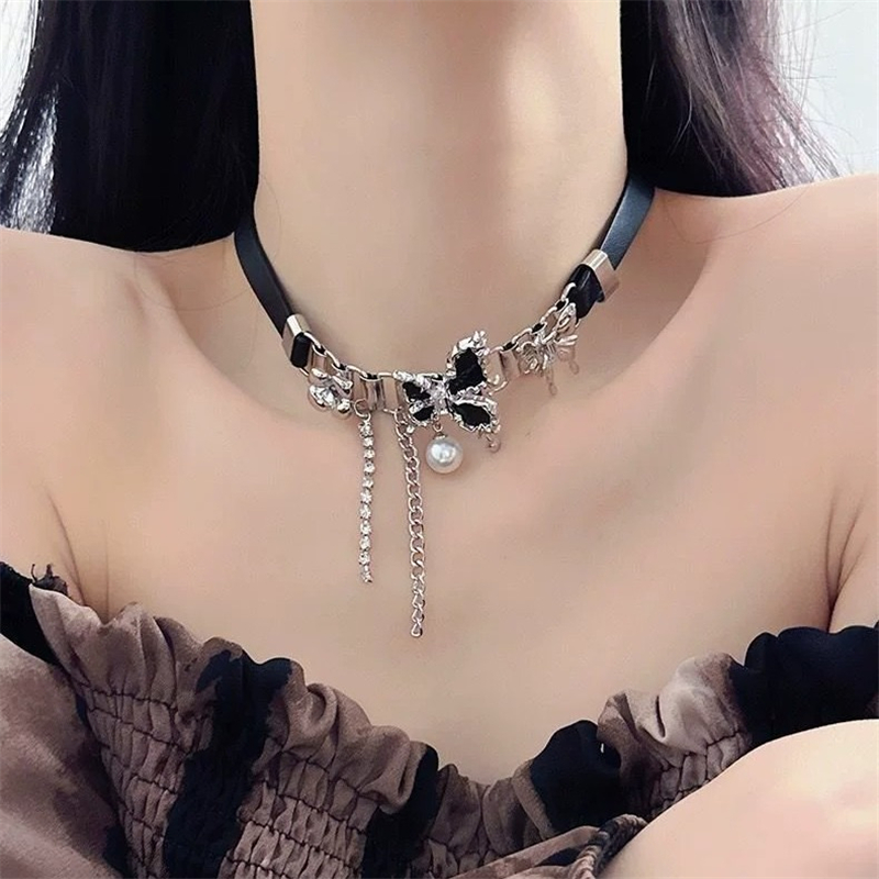 Collier en cuir PU pour femmes - Women'S Emo Accessories avis et prix