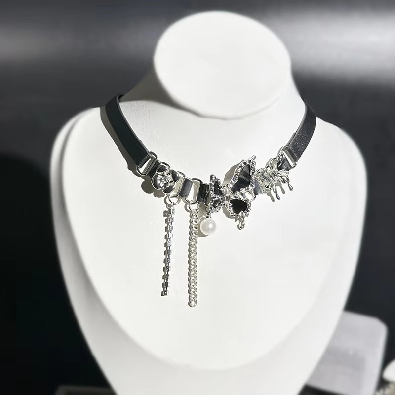 Collier en cuir PU pour femmes - Women'S Emo Accessories avis et prix