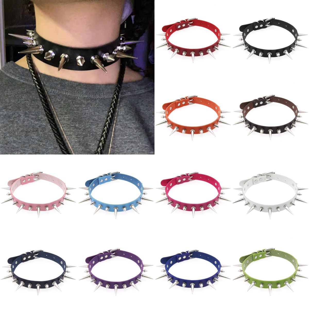 Tour de cou en cuir PU Emo Cos - Women'S Emo Accessories avis et prix
